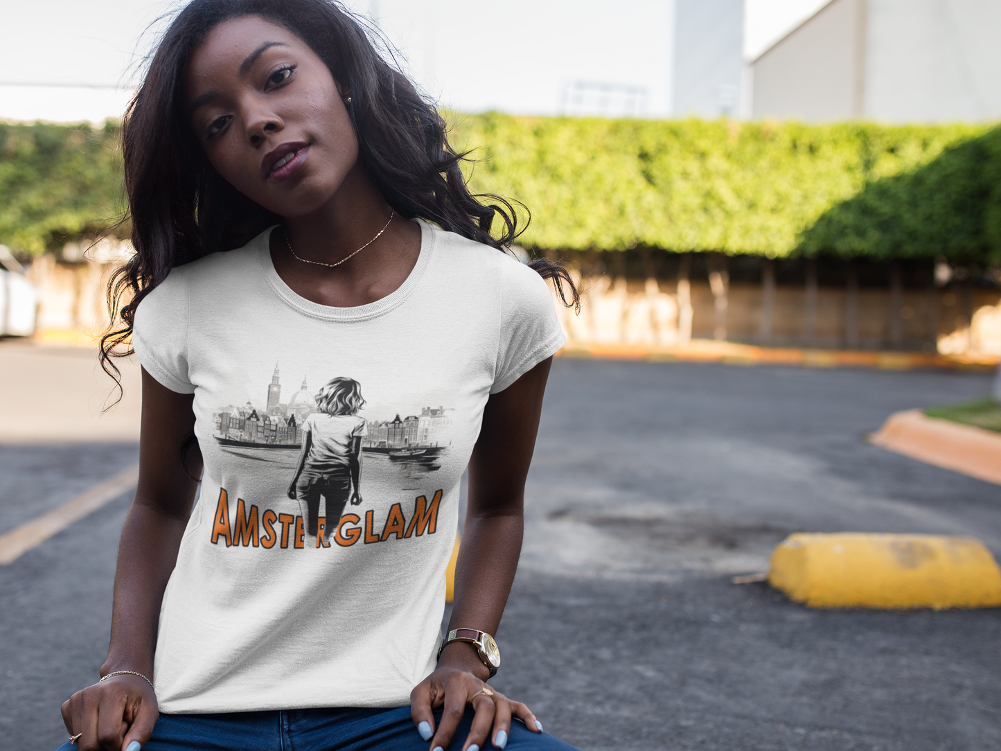 AmsterGlam 2 Premium Fitted T-shirt
