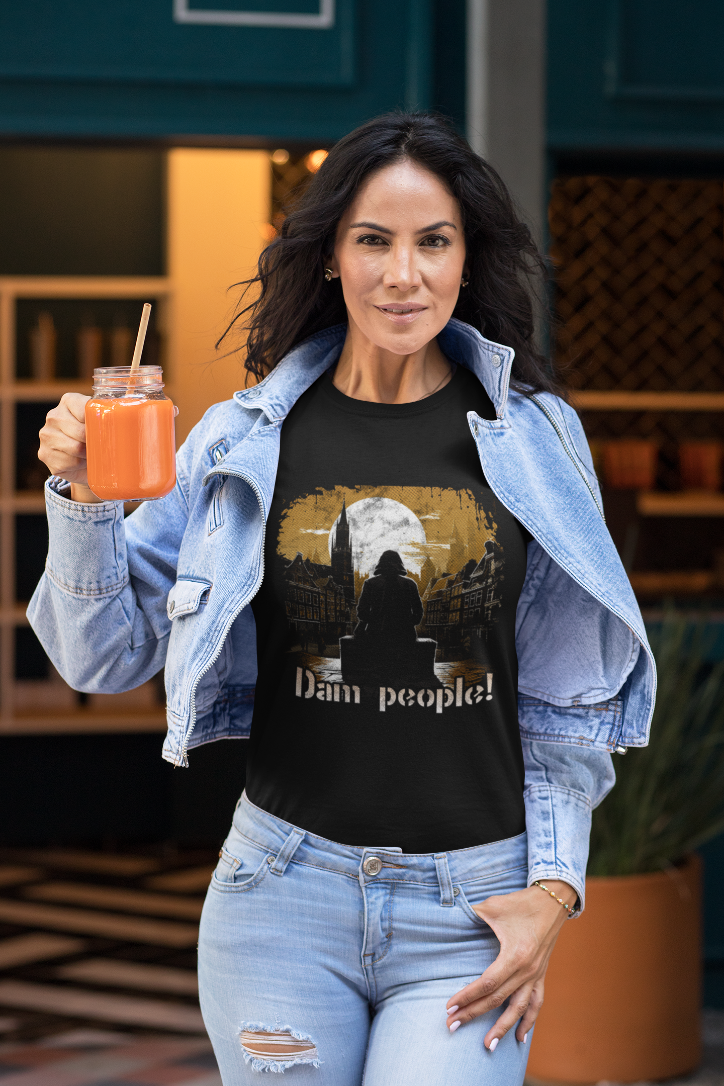 Dam People Premium Fitted T-shirt