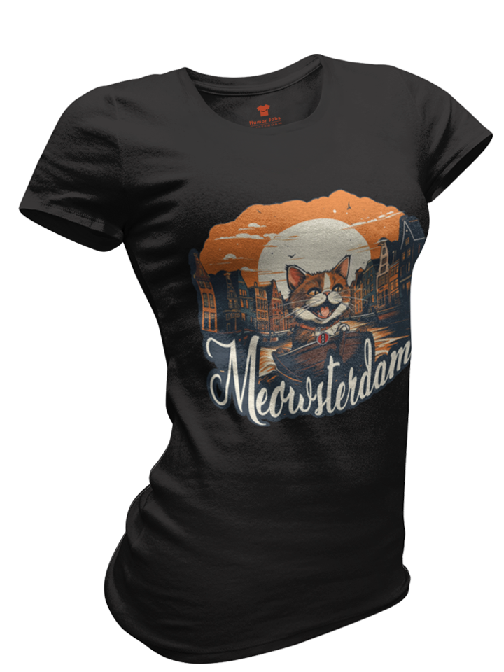 Meowsterdam Premium Fitted T-shirt