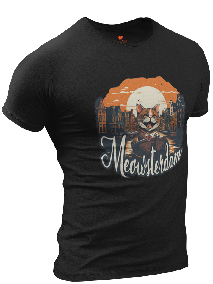 Meowsterdam Premium Fitted T-shirt
