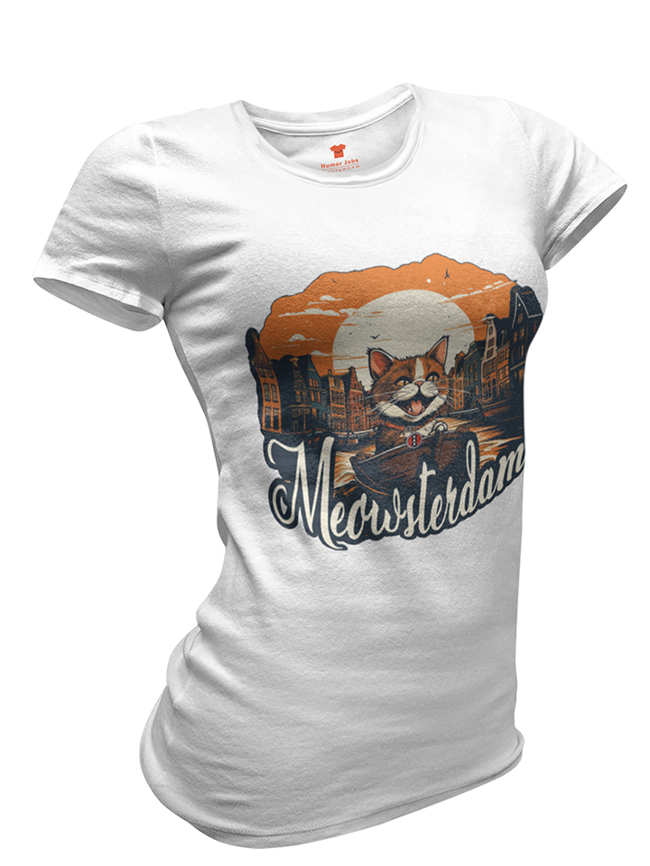 Meowsterdam Premium Fitted T-shirt