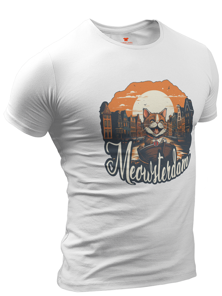 Meowsterdam Premium Fitted T-shirt