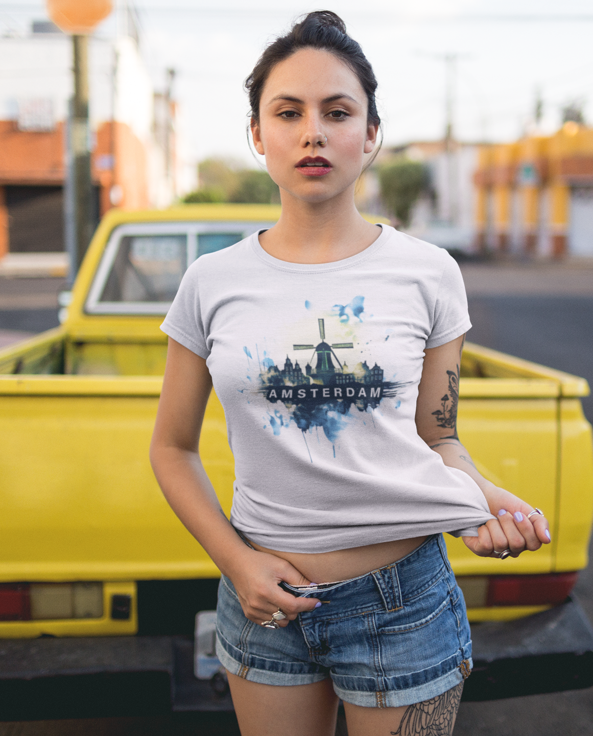 Splashes Amsterdam Premium Fitted T-shirt