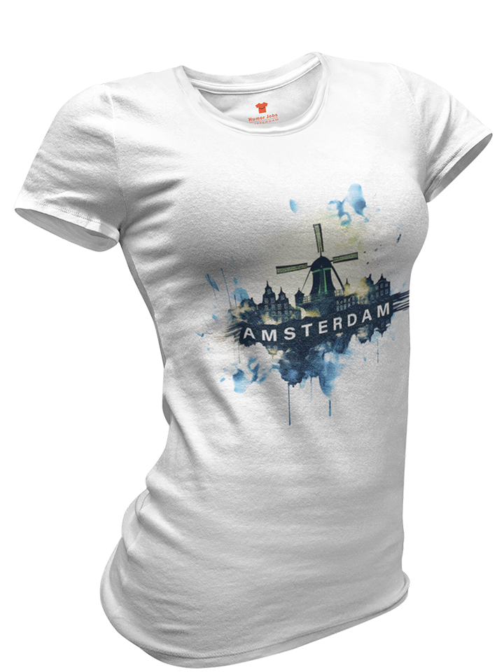 Splashes Amsterdam Premium Fitted T-shirt