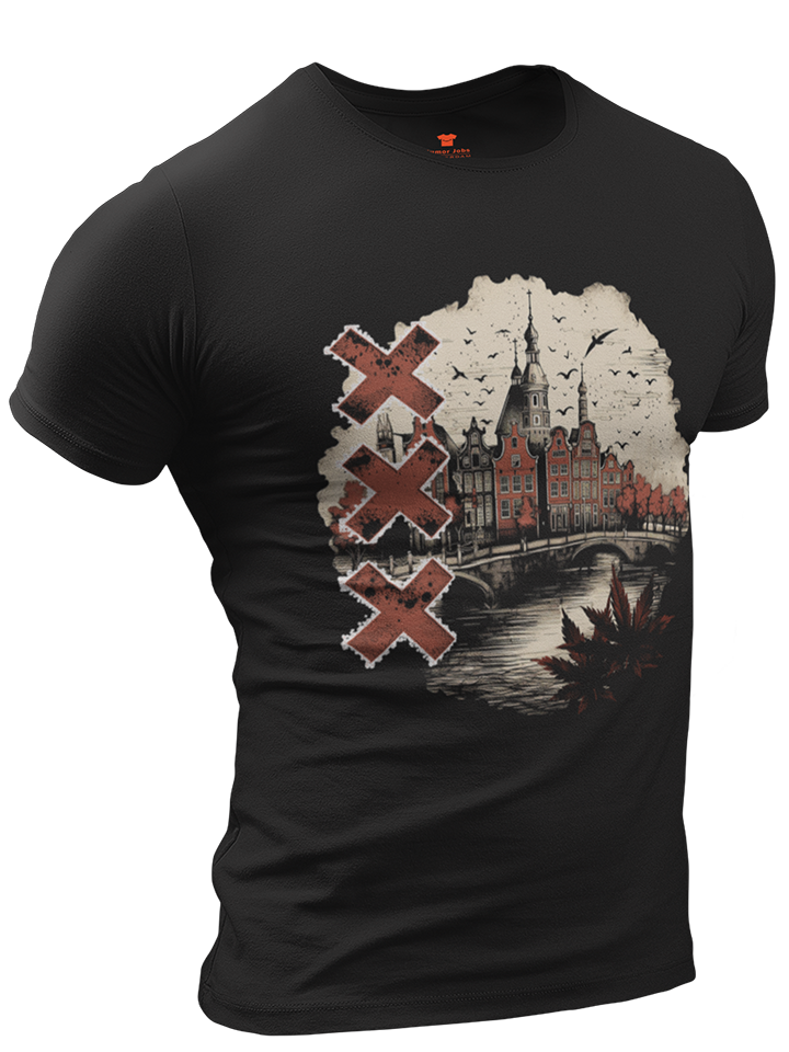 Vintage Amsterdam Premium Fitted T-shirt