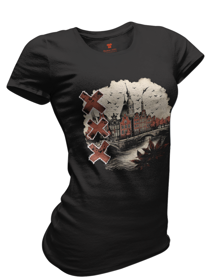Vintage Amsterdam Premium Fitted T-shirt