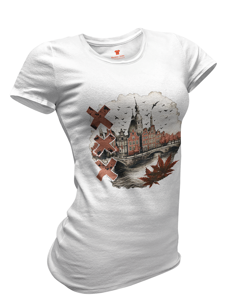 Vintage Amsterdam Premium Fitted T-shirt
