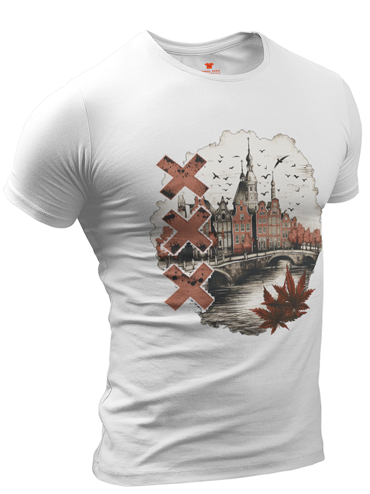 Vintage Amsterdam Premium Fitted T-shirt
