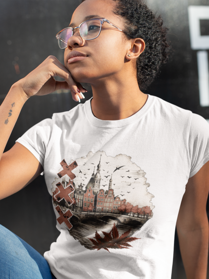 Vintage Amsterdam Premium Fitted T-shirt