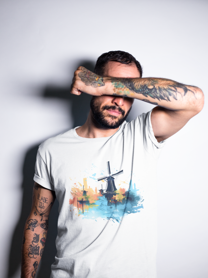 Wind Mills Premium Fitted T-shirt