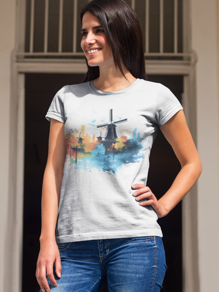 Wind Mills Premium Fitted T-shirt