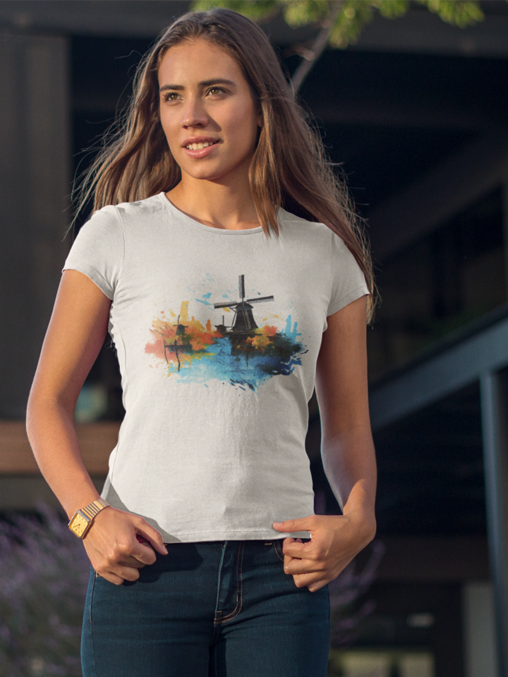 Wind Mills Premium Fitted T-shirt