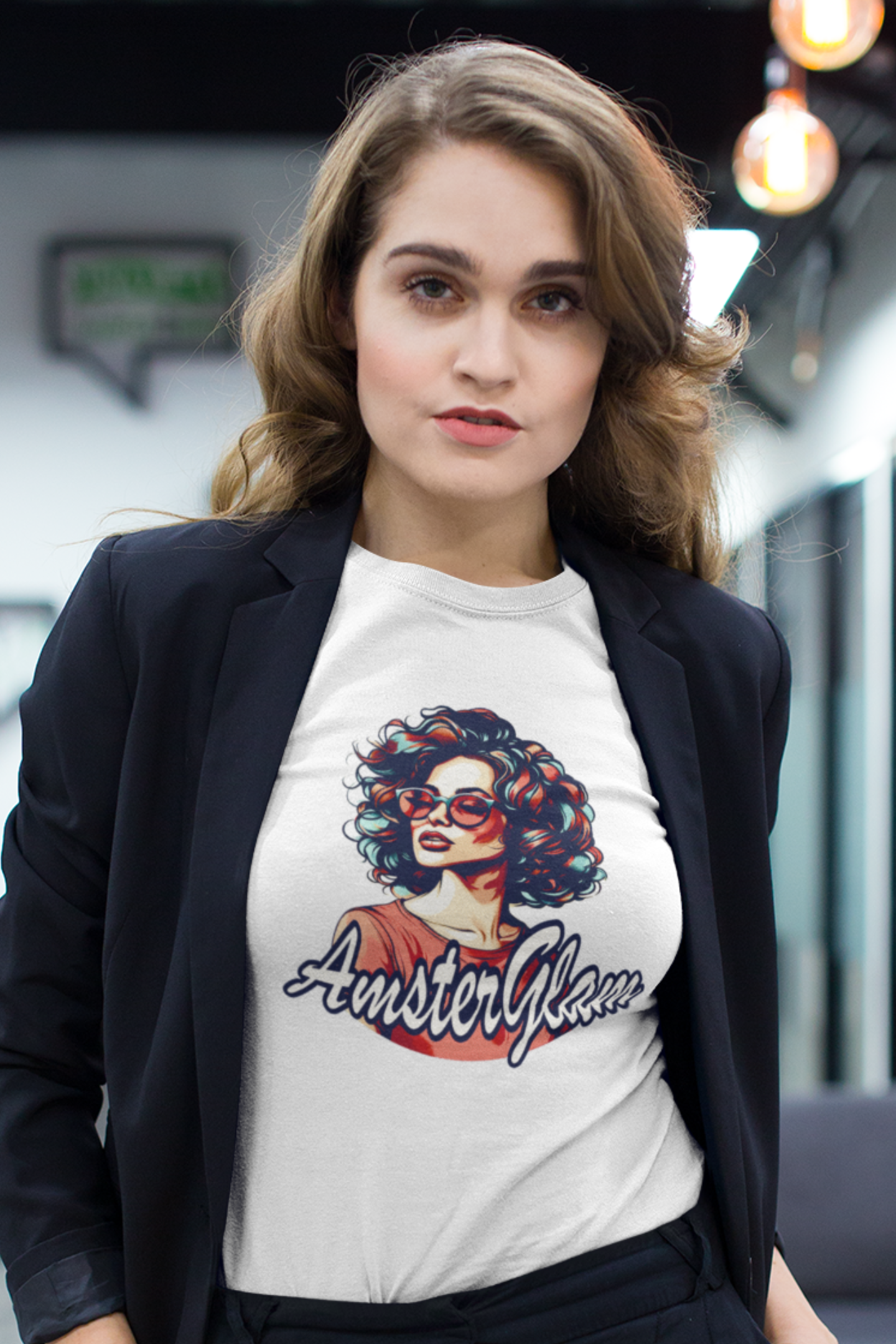 AmsterGlam 1 Premium Fitted T-shirt