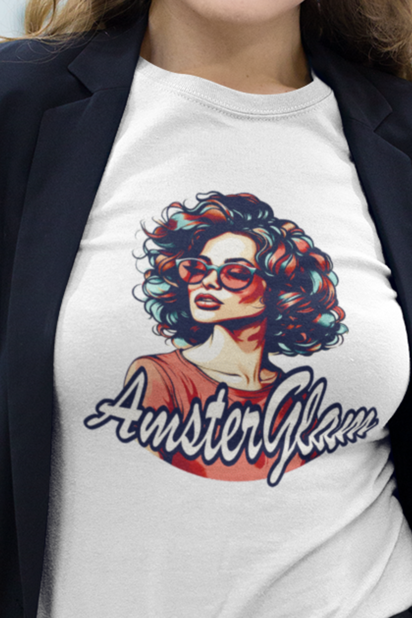 AmsterGlam 1 Premium Fitted T-shirt