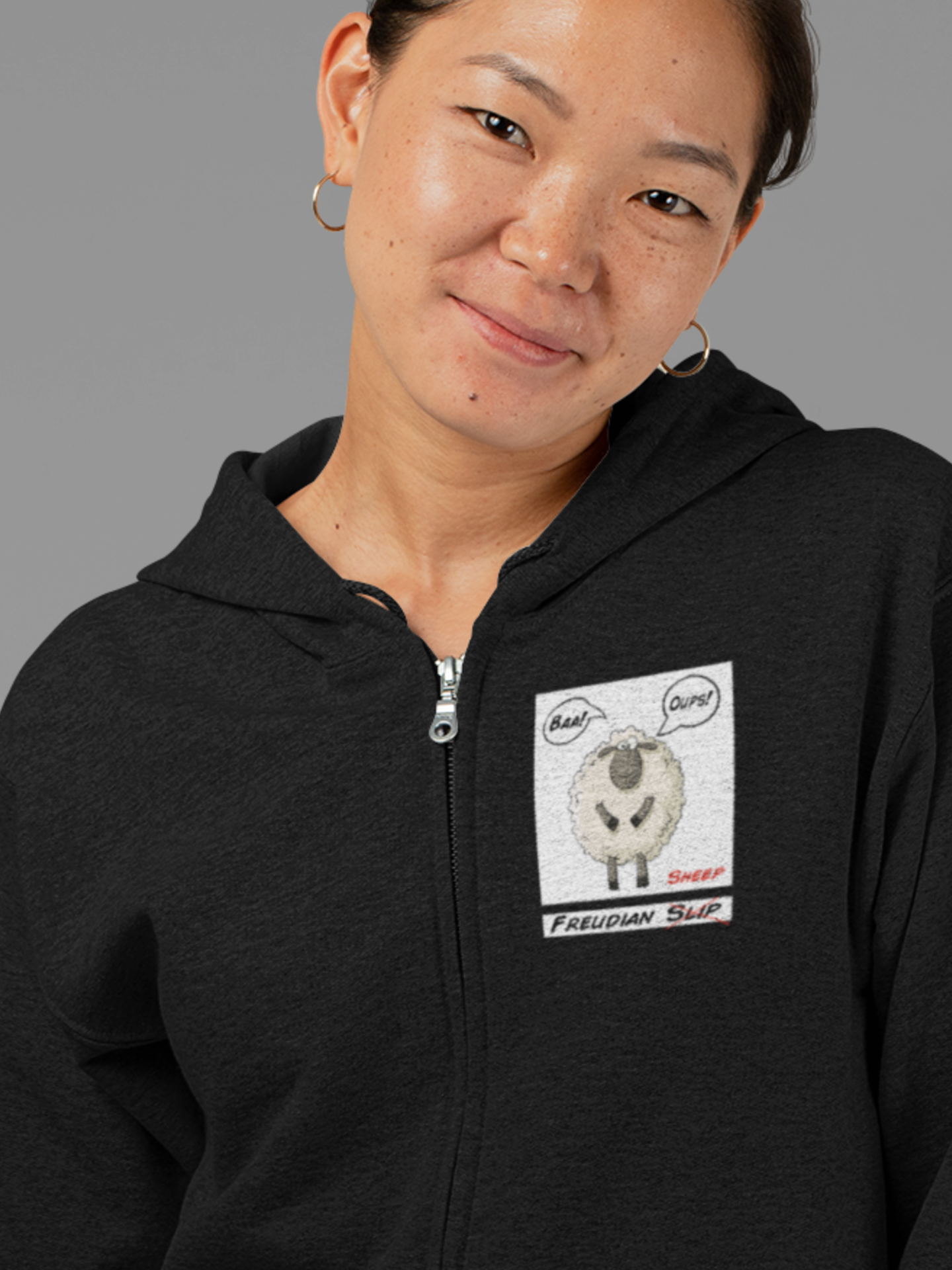 Freudian Sheep Zip hoodie
