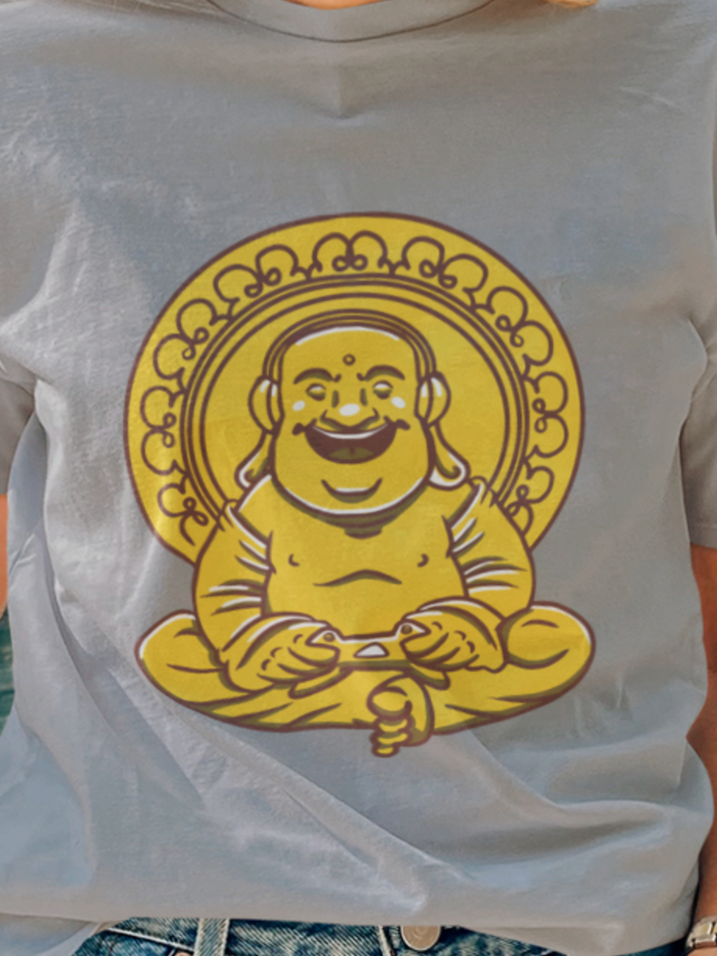 Gaming Buddha T shirt