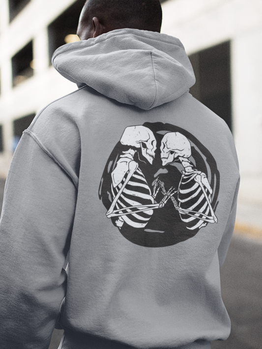 Kissing Skeletons Zip Hoodie