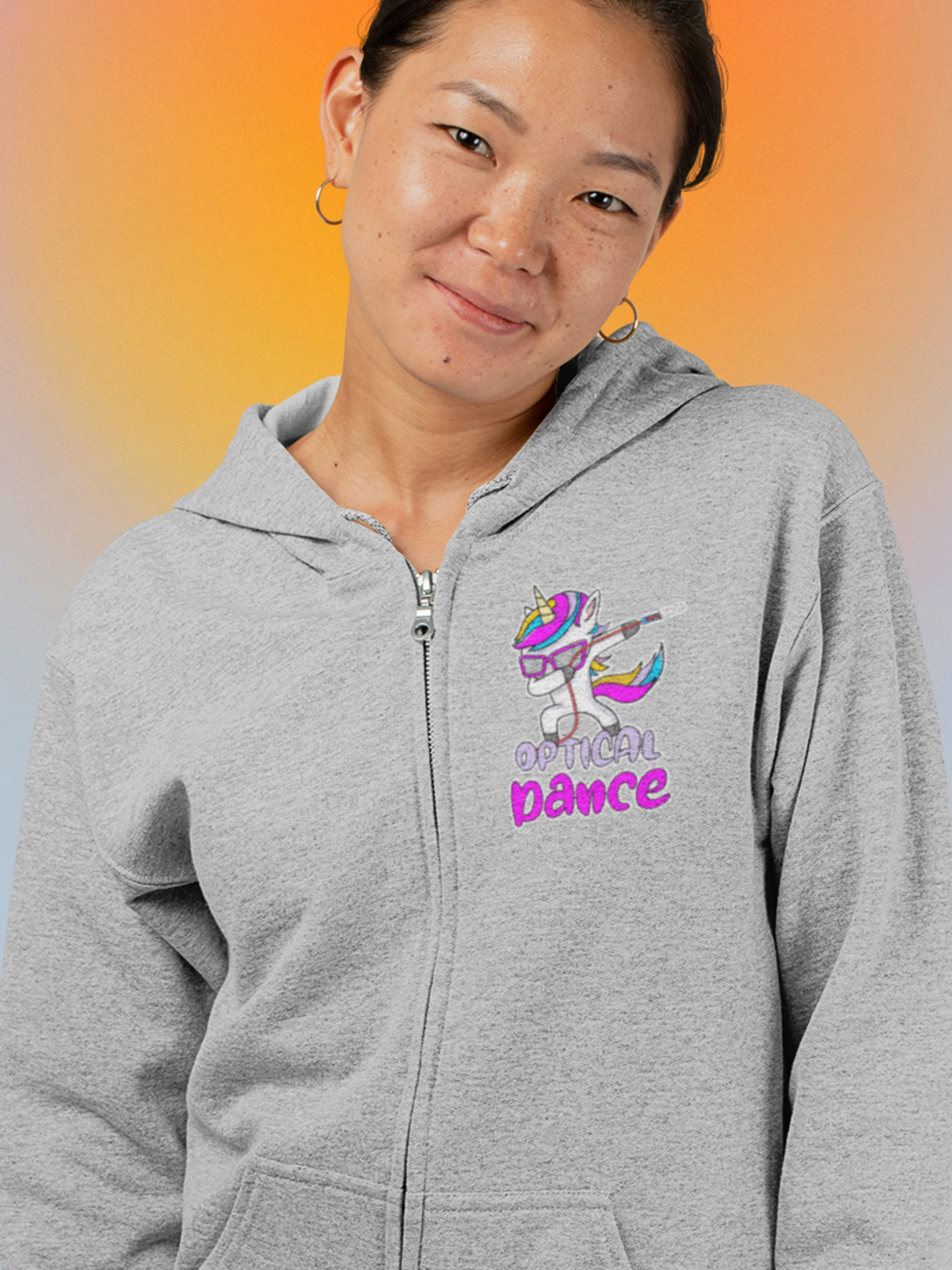 Optical Dance Zip Hoodie