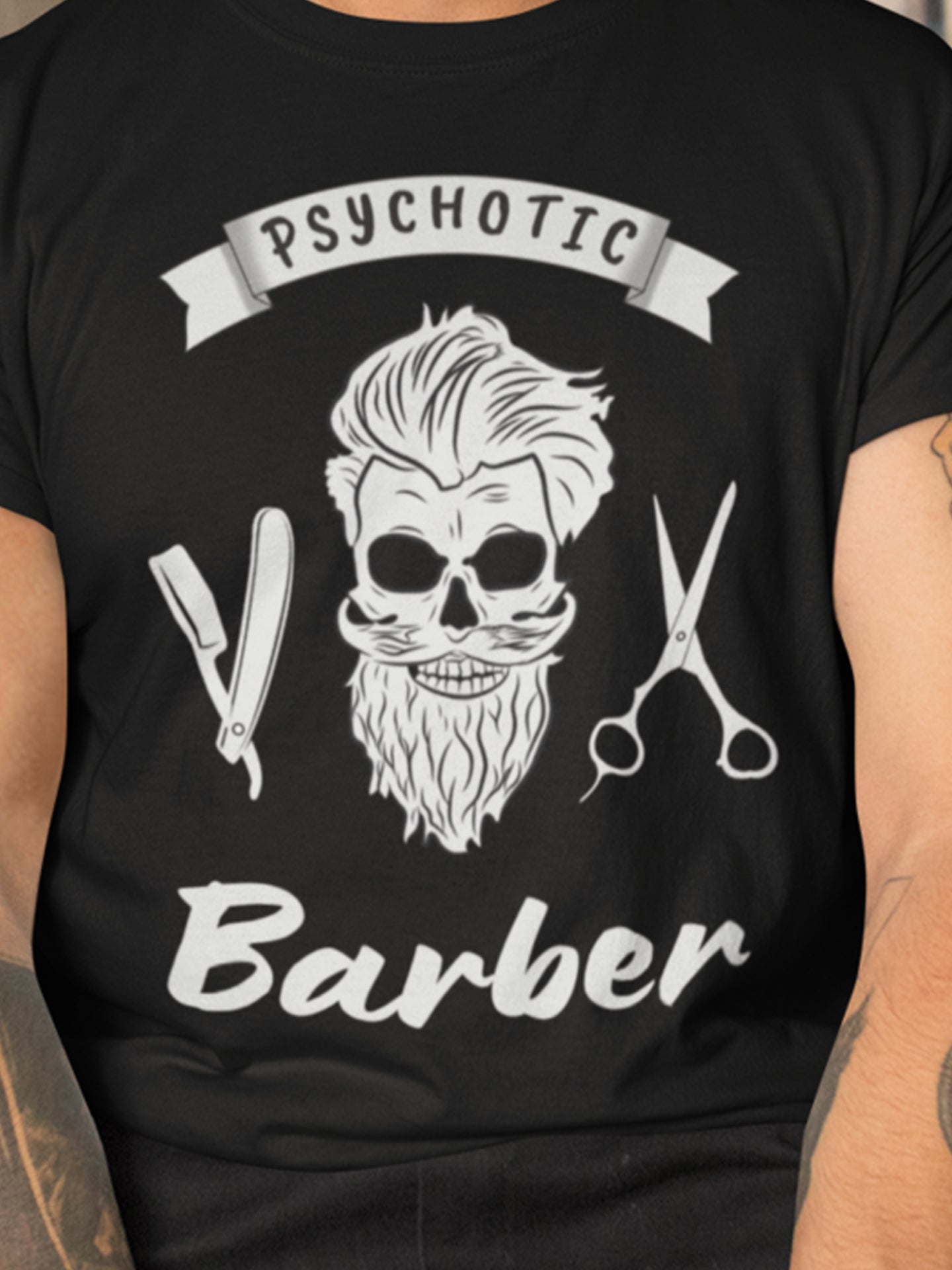 Psychotic Barber T shirt