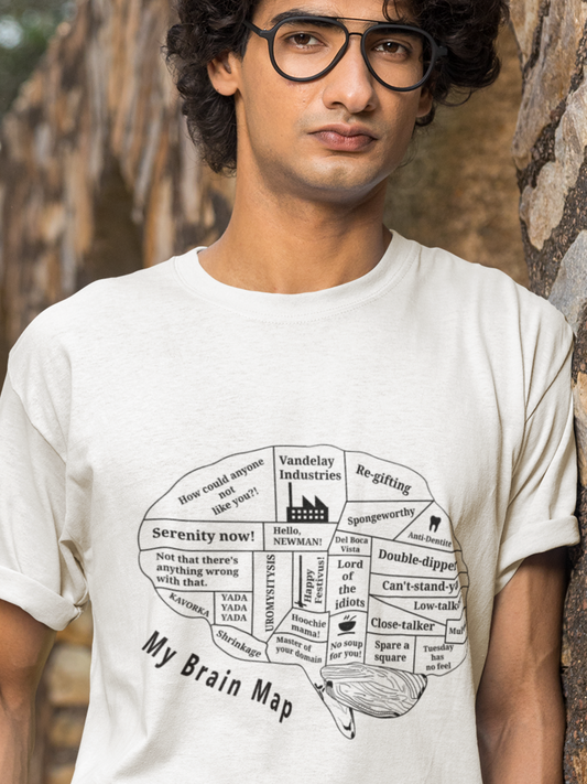 Seinfeld Brain Map T shirt