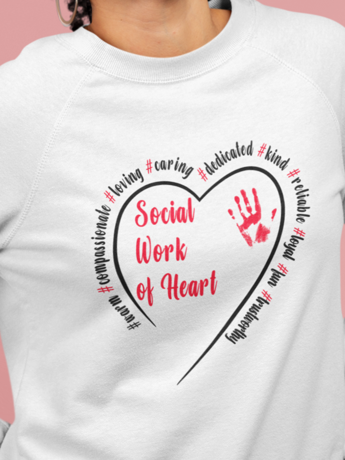 Social work of heart Sweater
