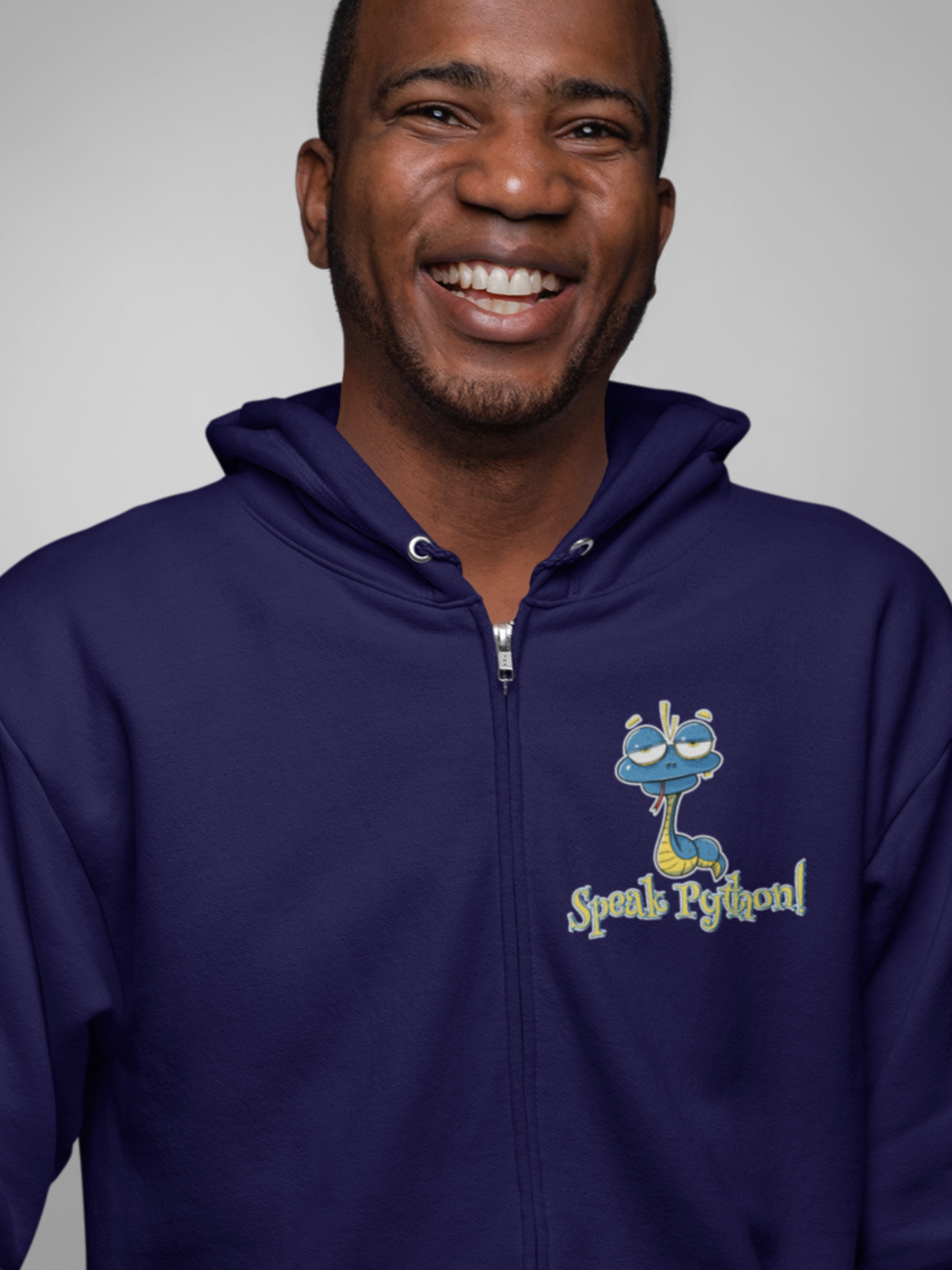 Speak Python Zip Hoodie