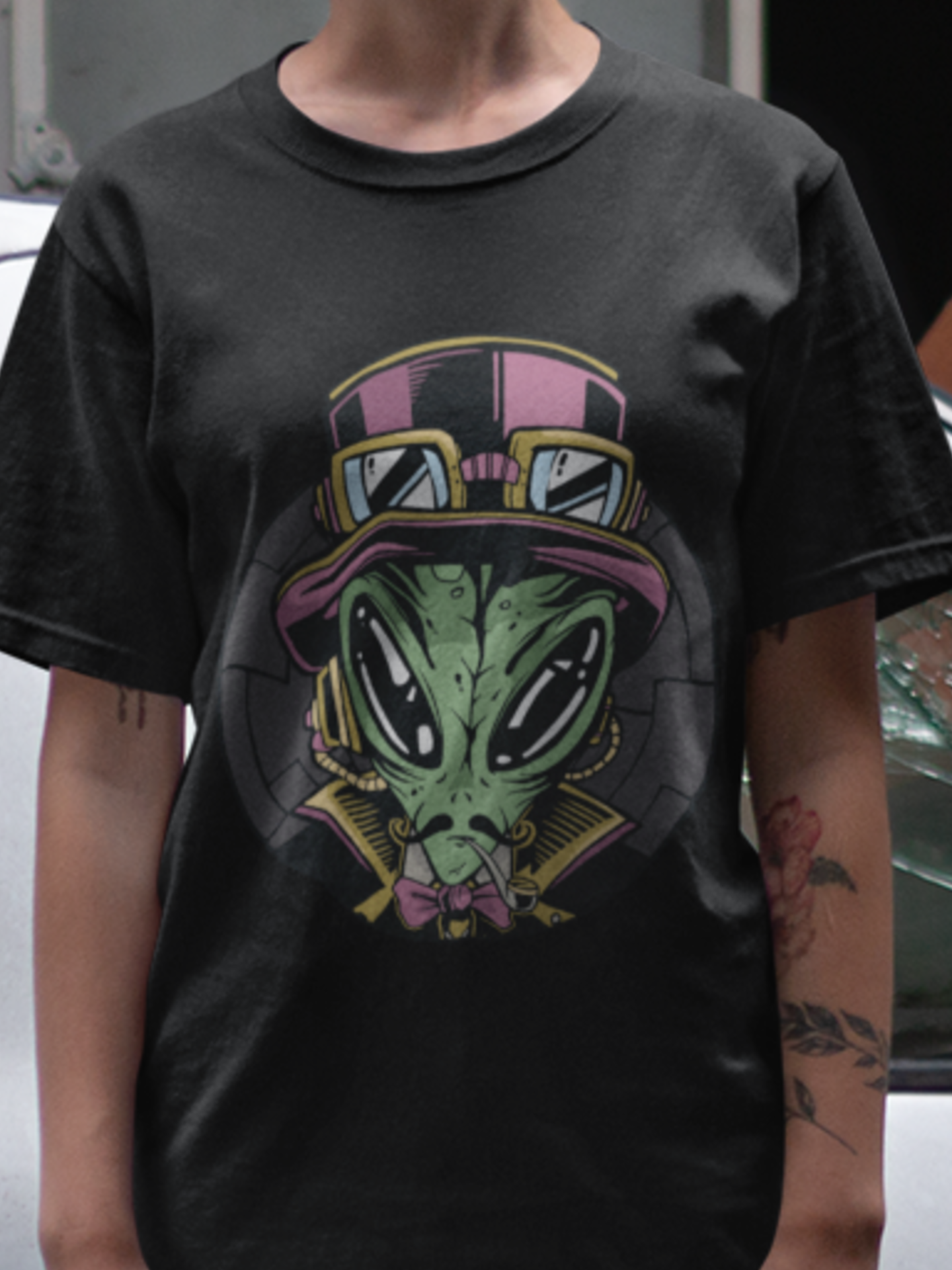 Steampunk Alien T shirt