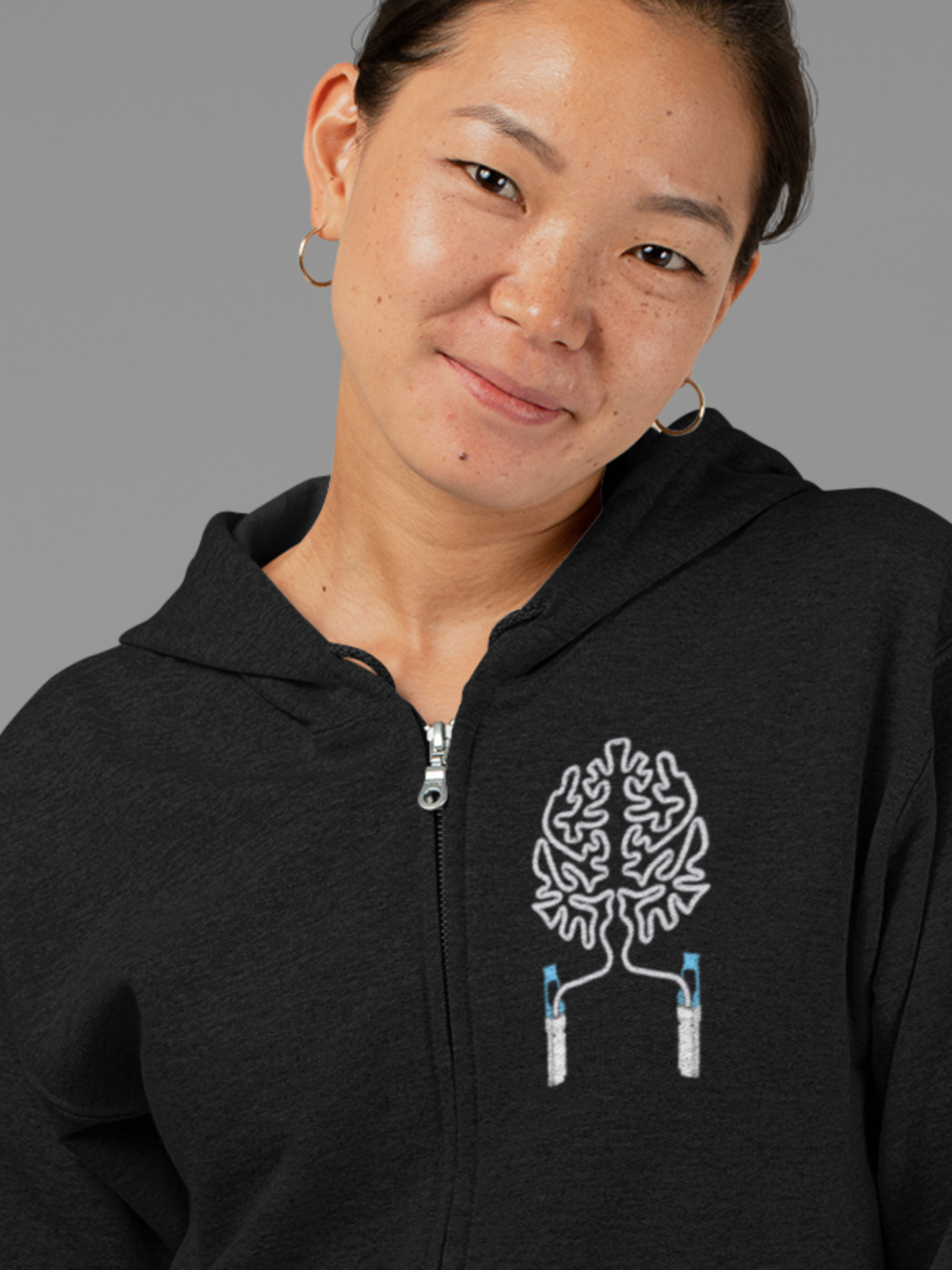 Transceiver Brain Zip Hoodie