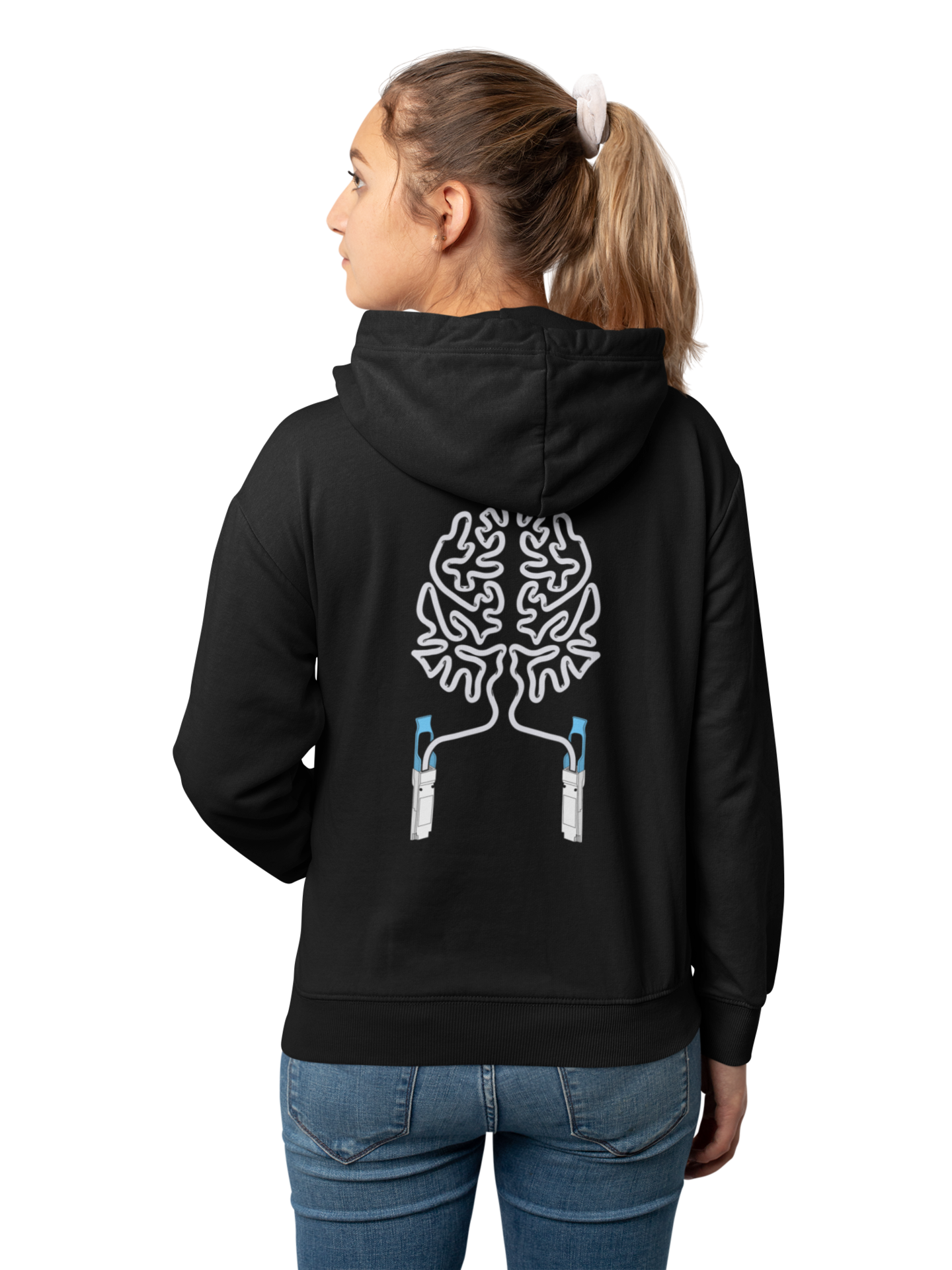 Transceiver brain Zip Hoodie