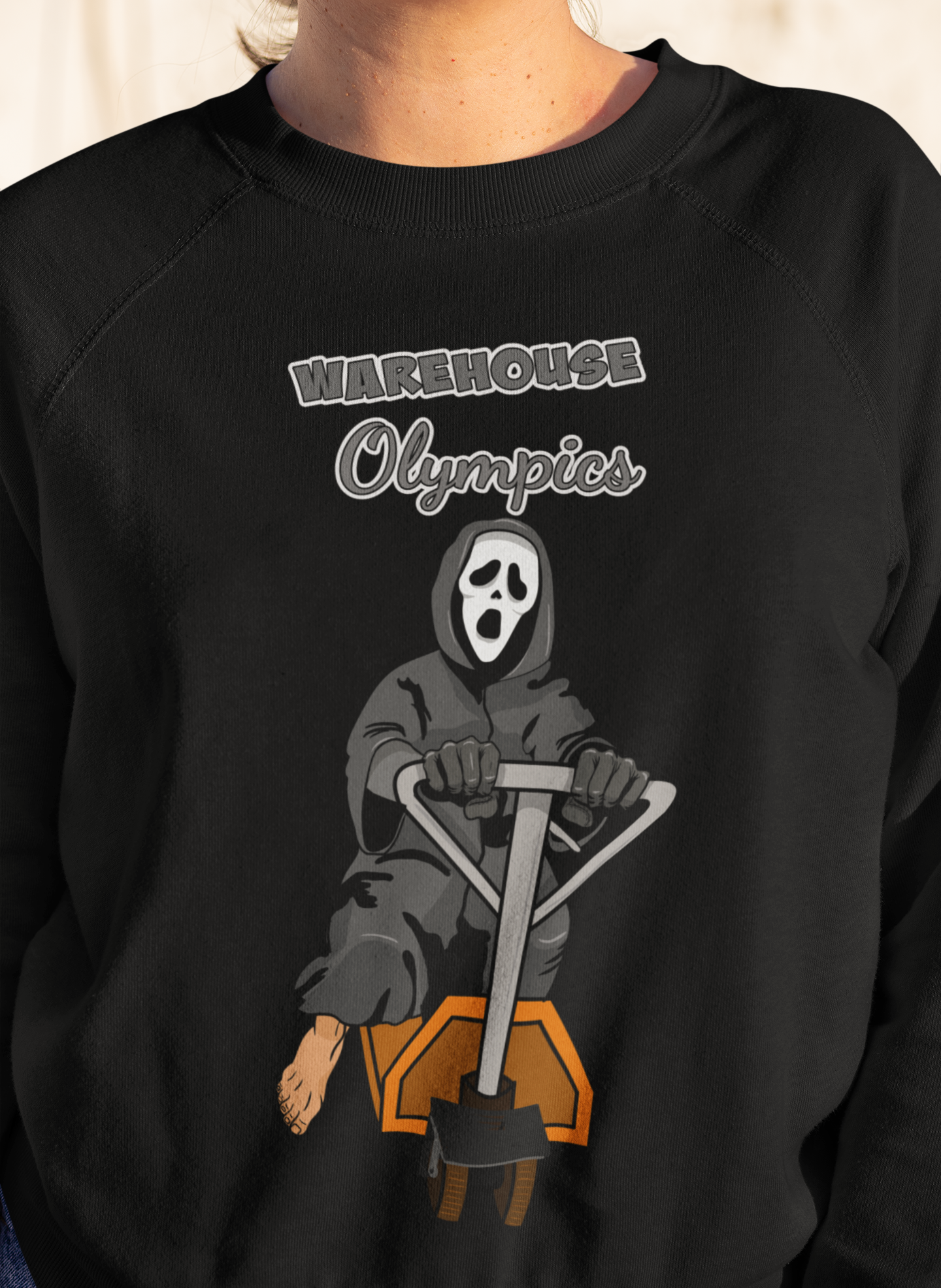 Warehouse Olympics sweatshirt