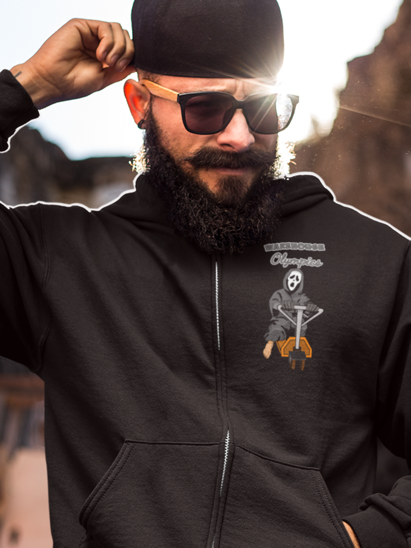 Warehouse Olympics Zip Hoodie