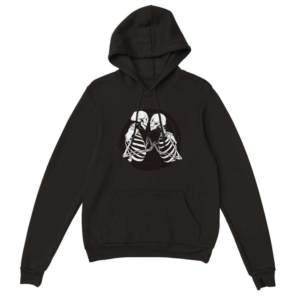 Kissing Skeletons Unisex Pullover Hoodie