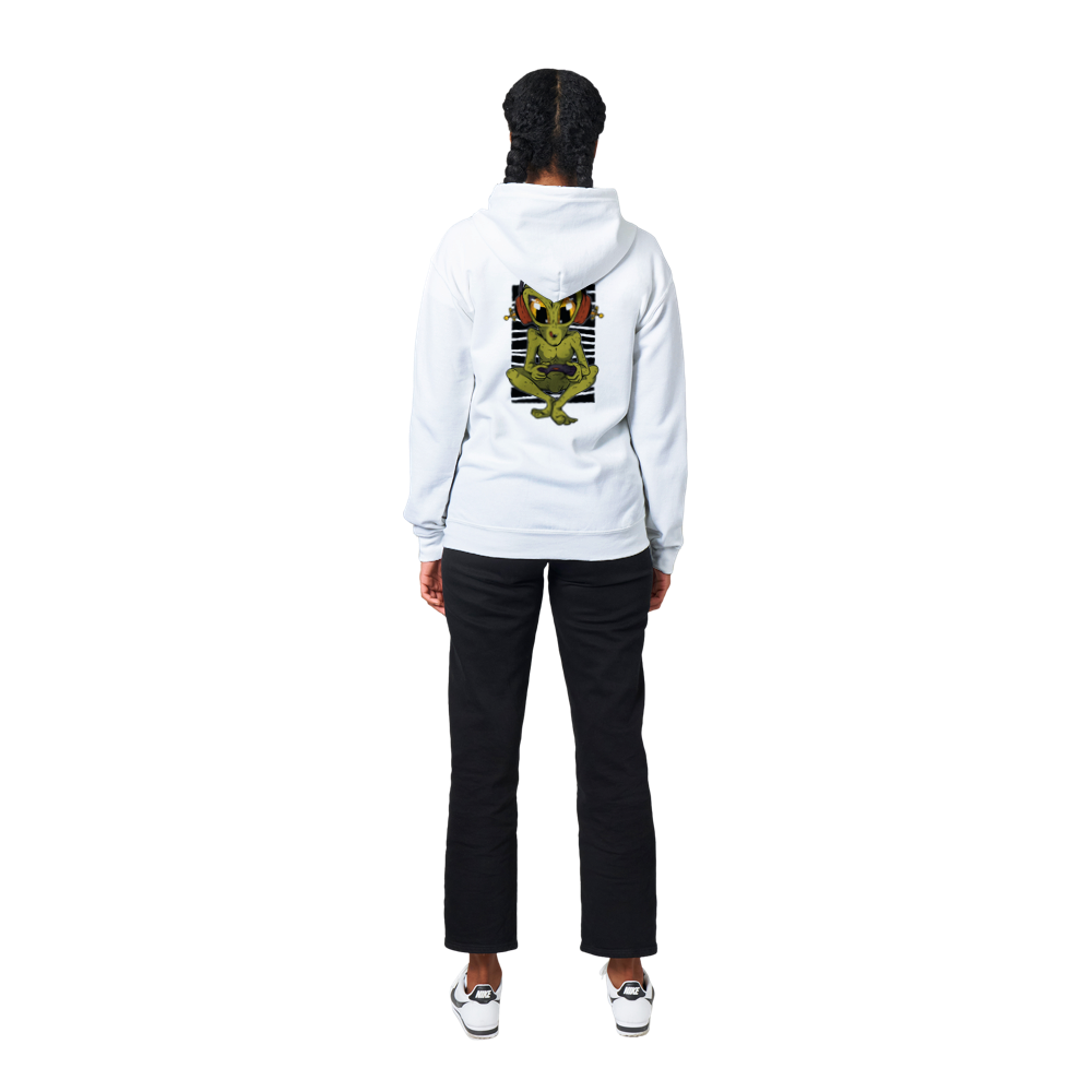 Gamer Alien Unisex Zip Hoodie