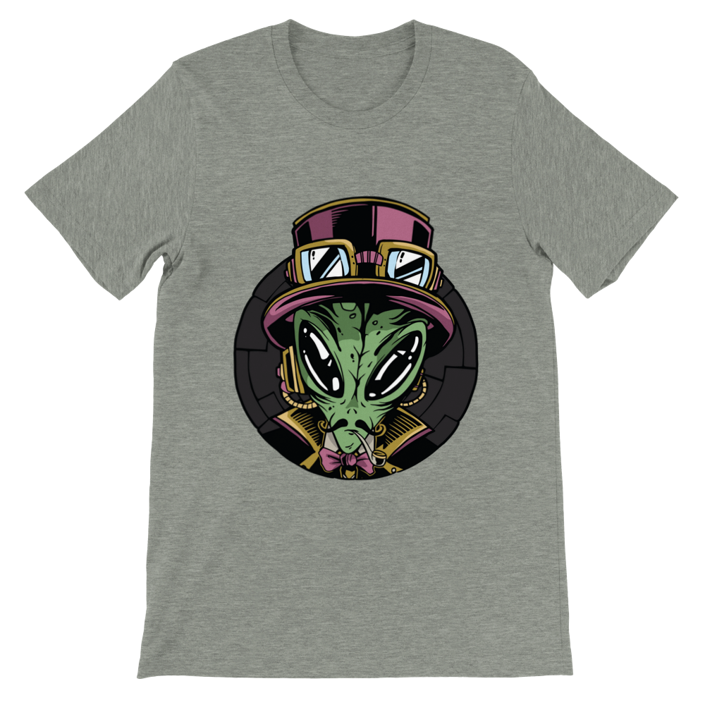 Steampunk Alien Premium Unisex T-shirt