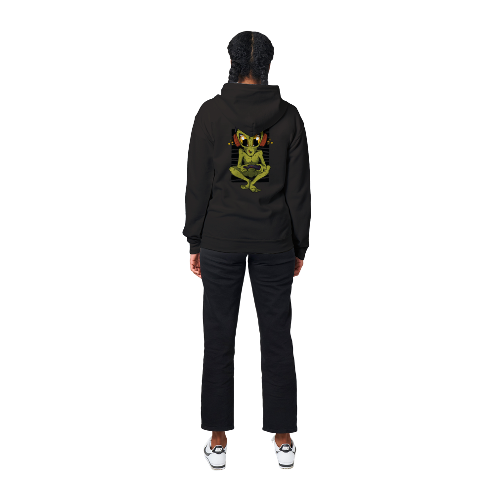 Gamer Alien Unisex Zip Hoodie
