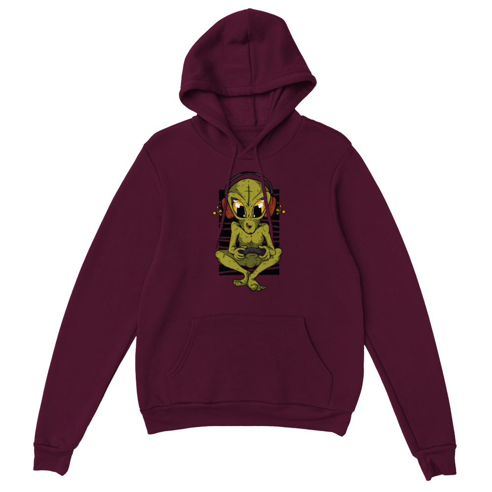 Gamer Alien Pullover Hoodie