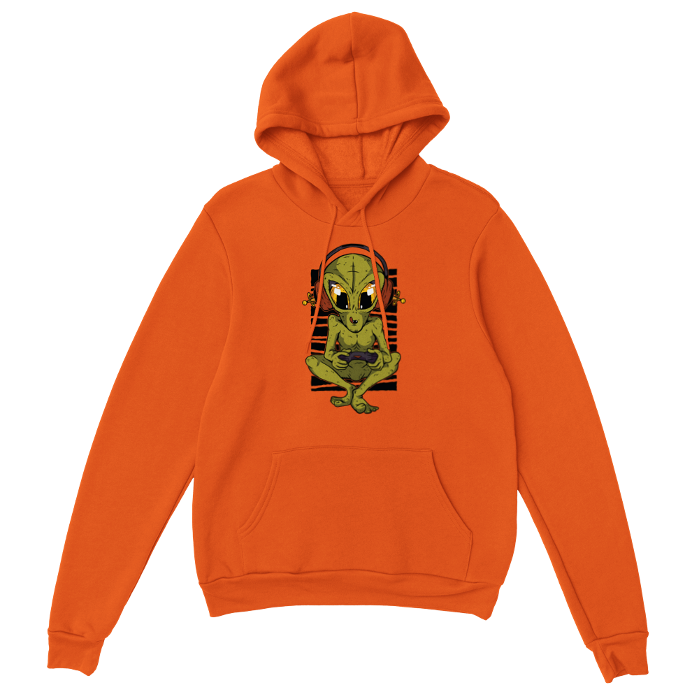 Gamer Alien Pullover Hoodie