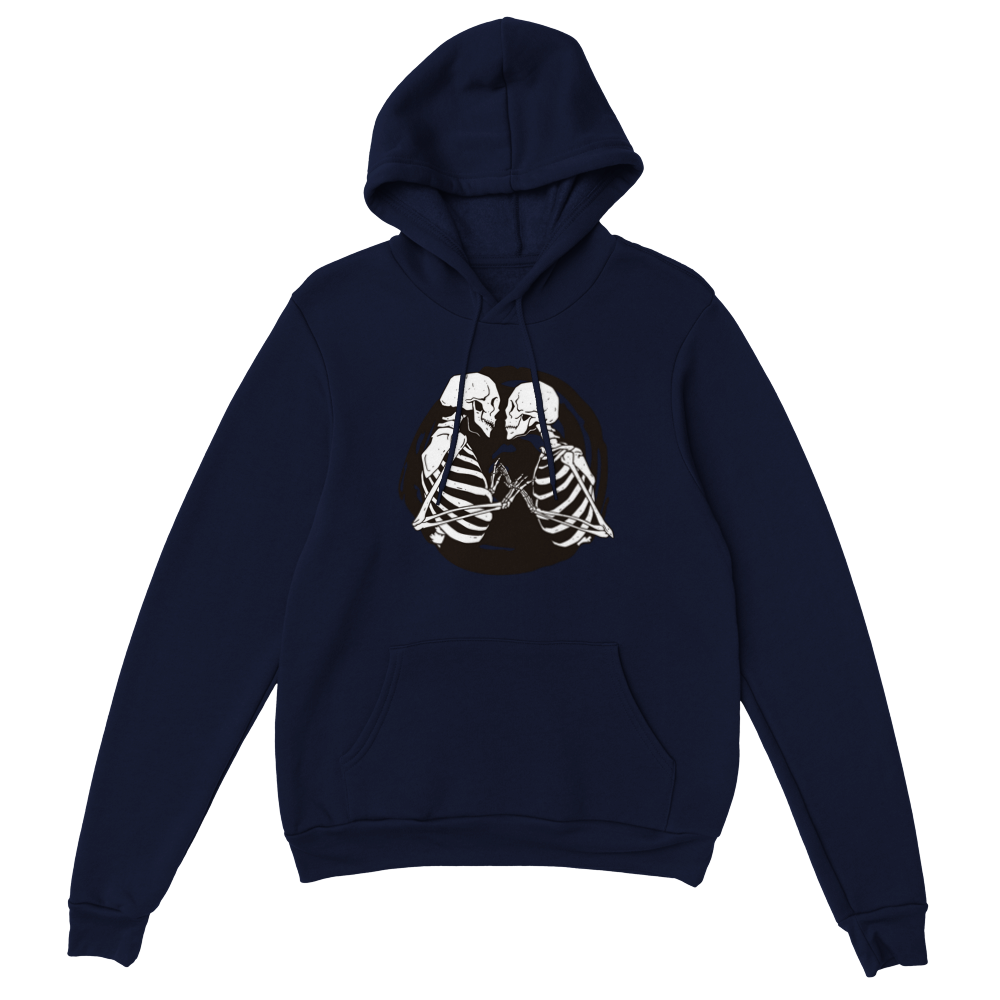 Kissing Skeletons Unisex Pullover Hoodie