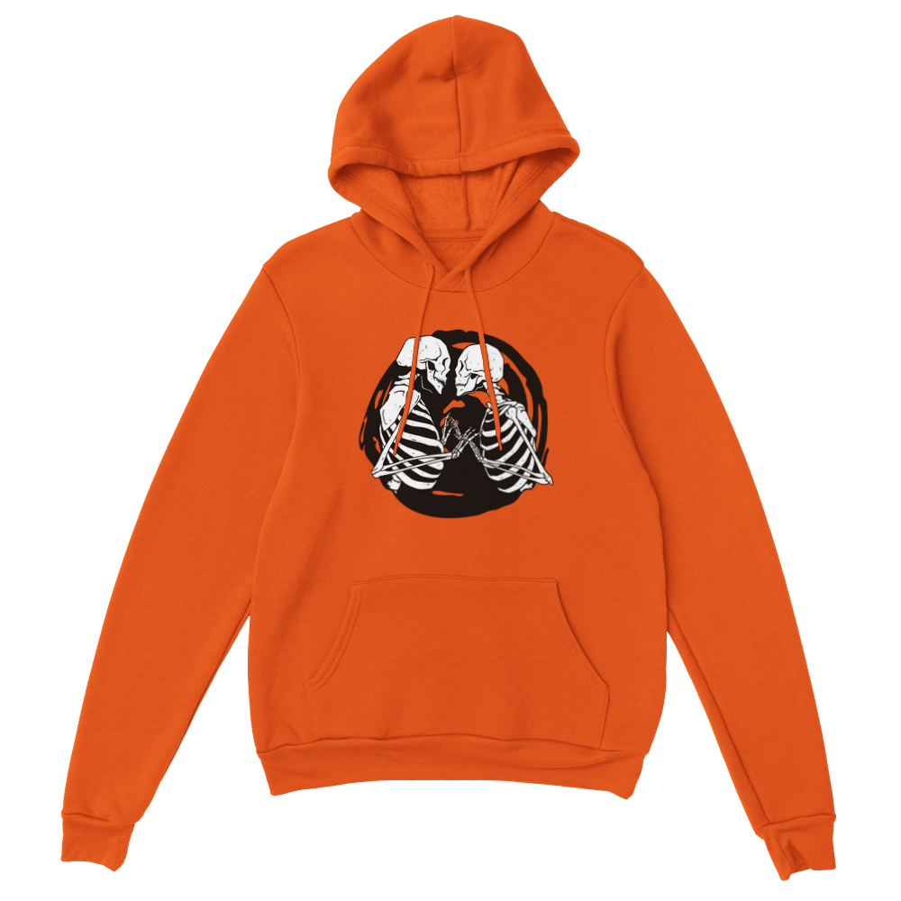 Kissing Skeletons Unisex Pullover Hoodie