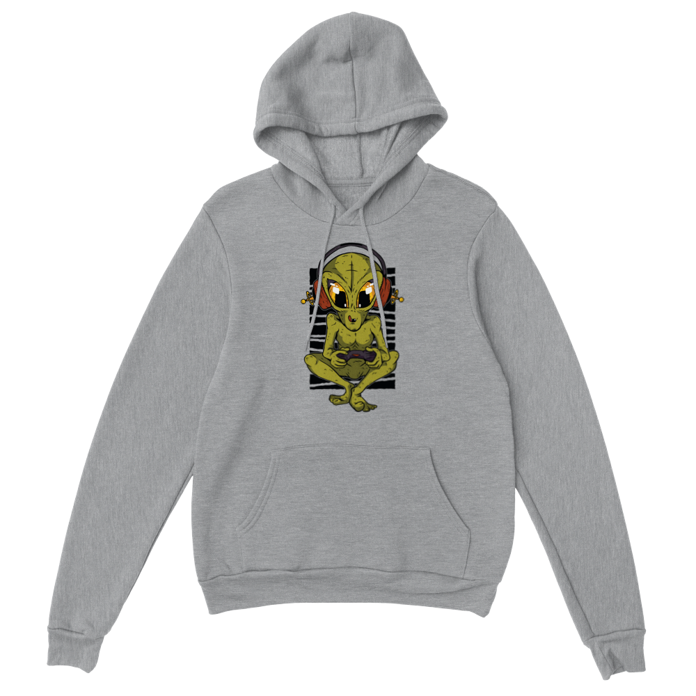 Gamer Alien Pullover Hoodie