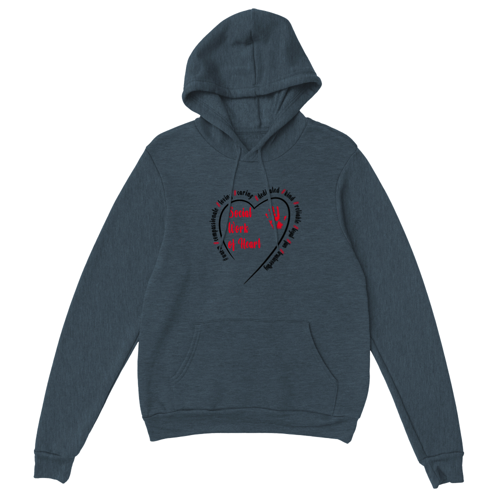 Social Work of Heart Pullover Hoodie