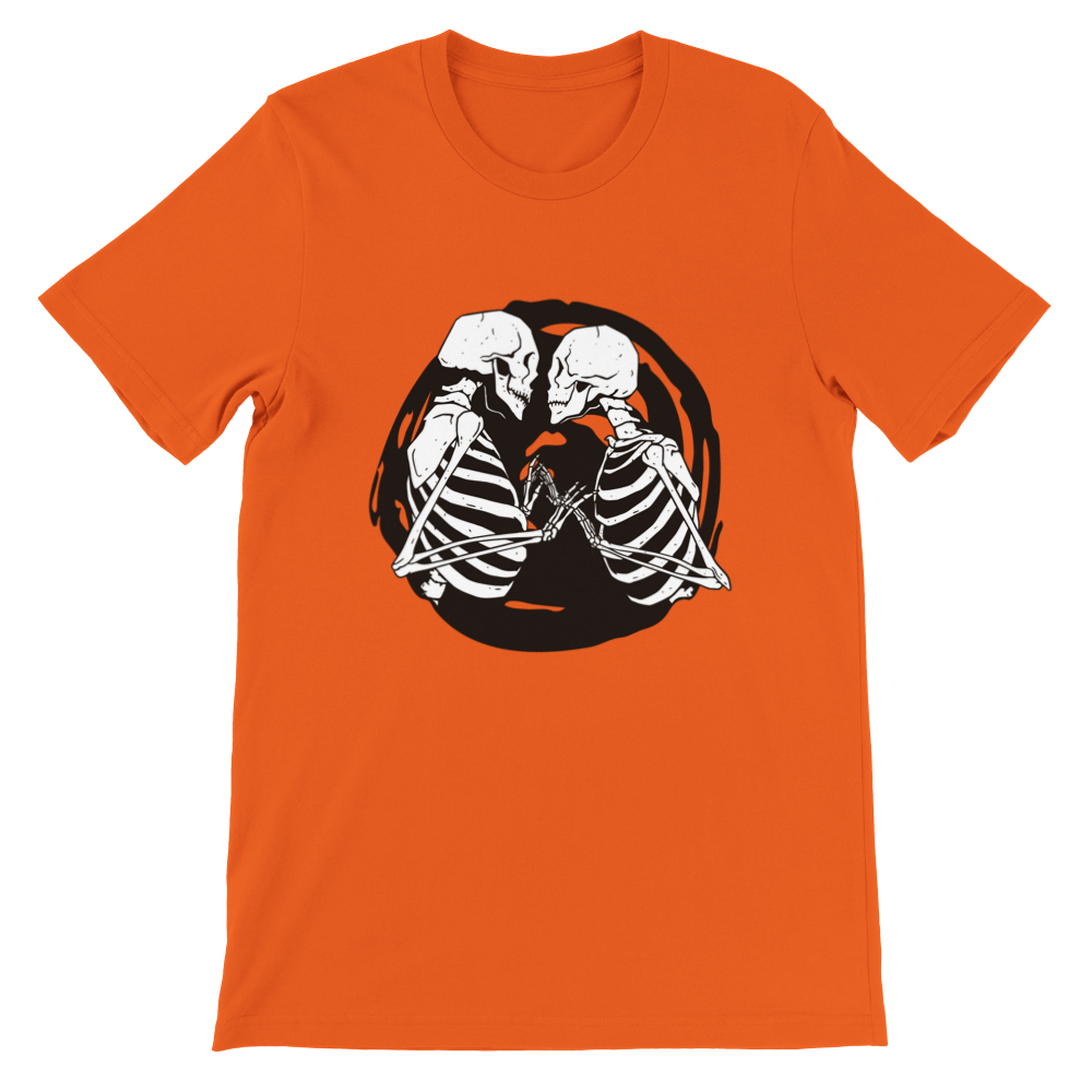 Kissing Skeletons Premium Unisex T-shirt