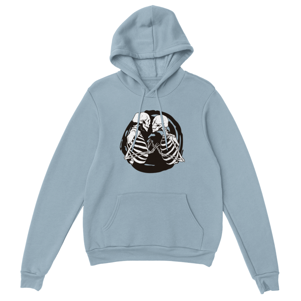 Kissing Skeletons Unisex Pullover Hoodie