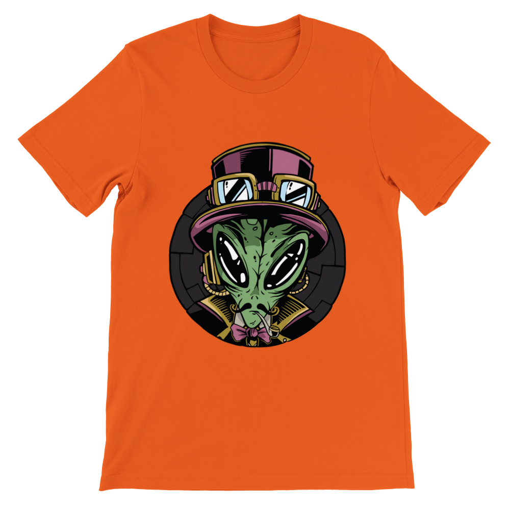 Steampunk Alien Premium Unisex T-shirt