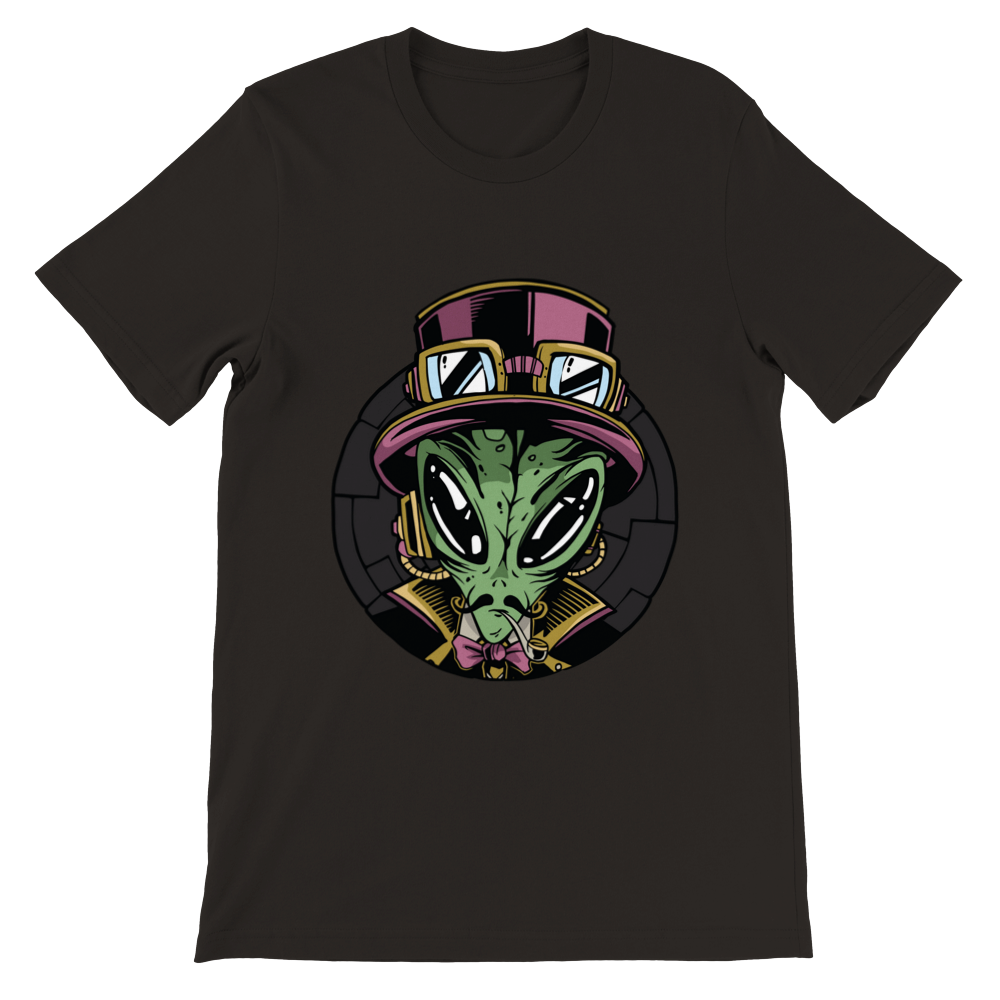Steampunk Alien Premium Unisex T-shirt