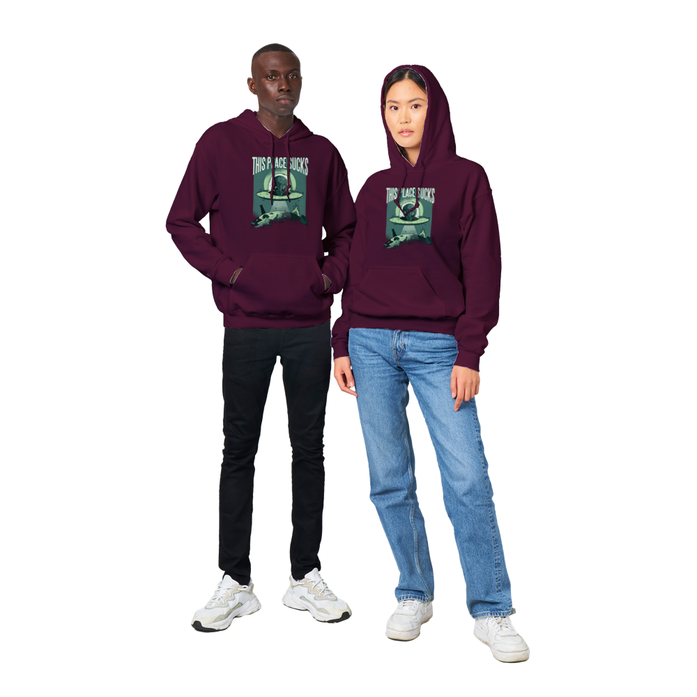 This place Sucks Unisex Pullover Hoodie