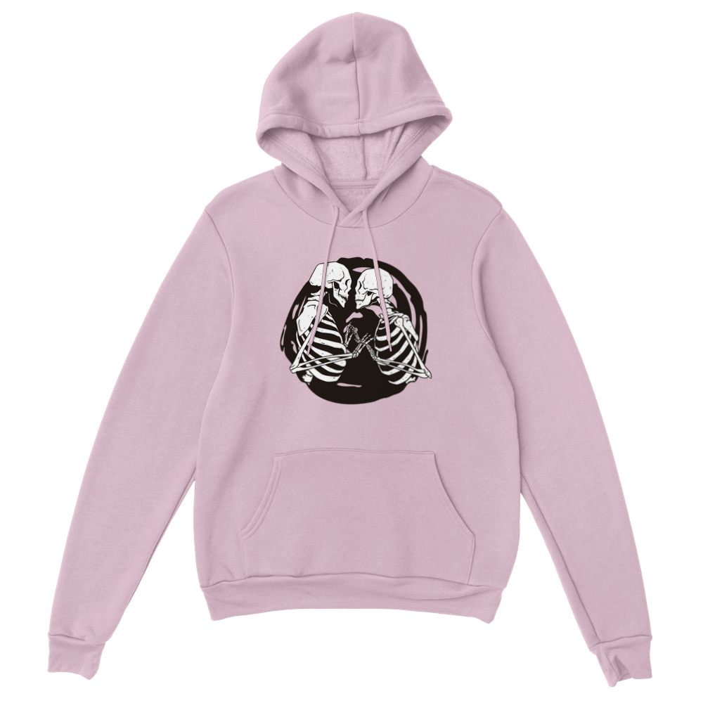 Kissing Skeletons Unisex Pullover Hoodie
