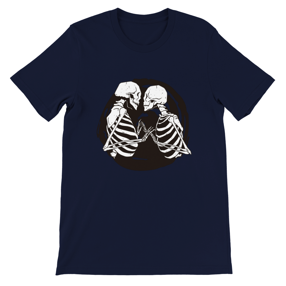 Kissing Skeletons Premium Unisex T-shirt