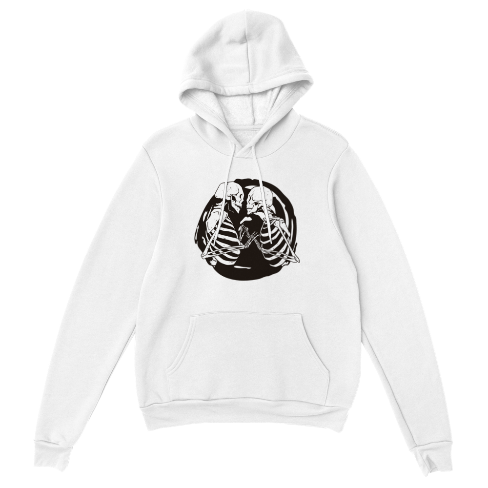 Kissing Skeletons Unisex Pullover Hoodie