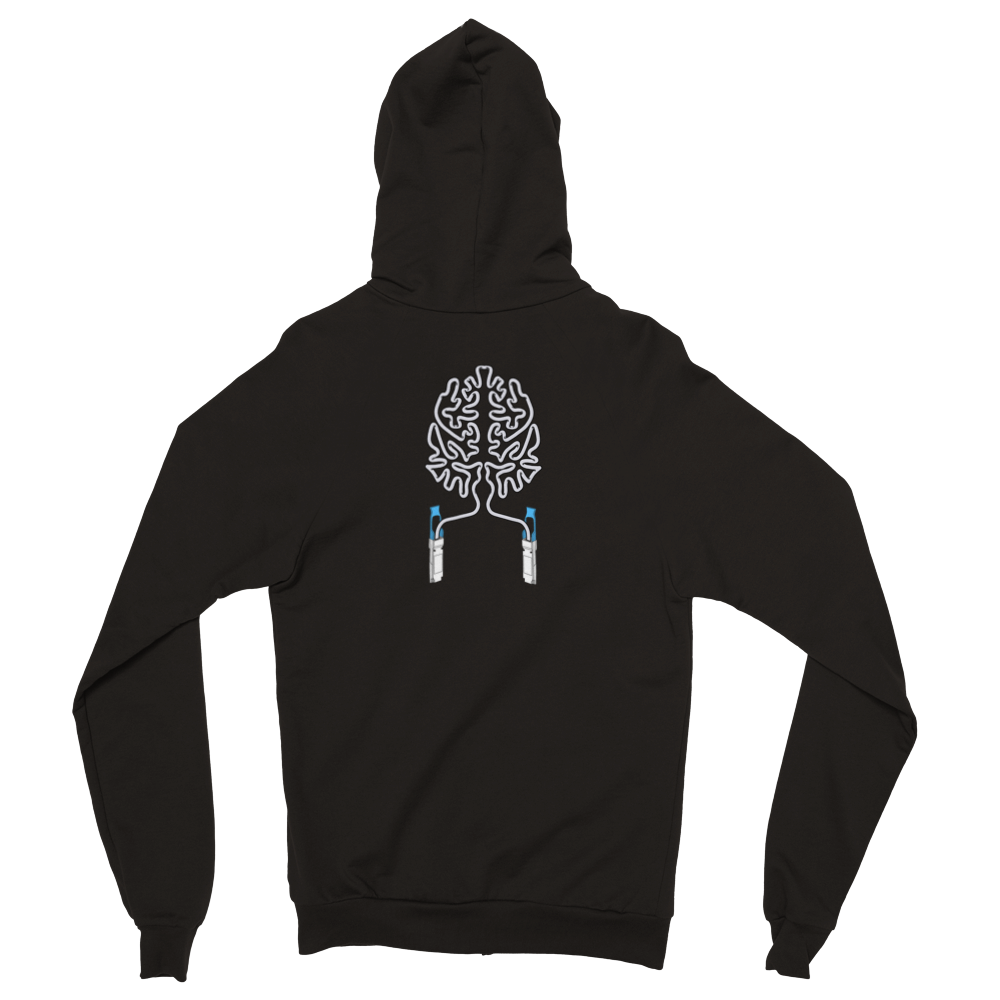 Transceiver brain Zip Hoodie